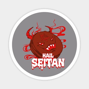 Hail Seitan Devil Pepperoni Magnet